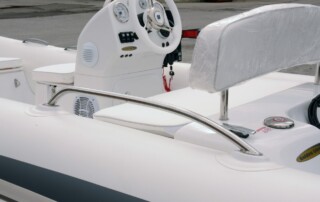 GRAND Golden Line luxury rigid inflatable boat(RIB) console and hand rails for fiberglass hull boat tender.