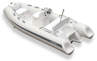 GOLDEN LINE 12 foot luxury fiberglass rigid inflatable boat tender.